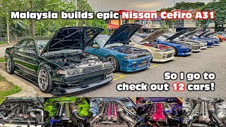 Malaysia builds epic Nissan Cefiro A31 ... I went to take a look at 12 cars!