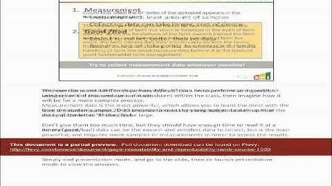 Gage Repeatability and Reproducibility (R&R) Course