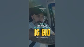 REMOVE THESE FOUR THINGS FROM YOUR INSTAGRAM BIO #instagram #bio #viral_reels #reels #insta_guru #ai