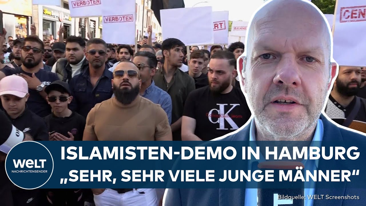 Islamisten demonstrieren auf Hamburgs Straßen \u0026 fordern Kalifat