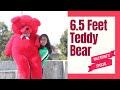 6.5 Feet Teddy Bear Unboxing | Valentine Giant Teddy Unboxing | Best Birthday Gift For Girlfriend