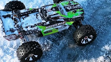Pinhead rc presents Arrma kraton 8s in the snow enjoy!!!