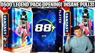 $500 LEGEND PACK OPENING! INSANE PULLS! SO MANY HUGE PULLS AND PACKS! | MADDEN 22 ULTIMATE TEAM