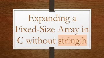 Expanding a Fixed-Size Array in C without string.h