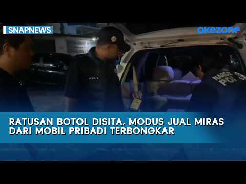 Ratusan Botol Disita, Modus Jual Miras dari Mobil Pribadi Terbongkar | Snapnews