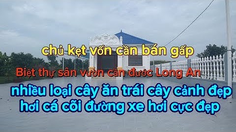 Tập 593: Biệt thự sân vườn đẹp cần đước Long An 1700mv có 400mv thổ đường xe hơi cực đẹp 
