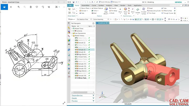 #NX CAD #Exercise Solid