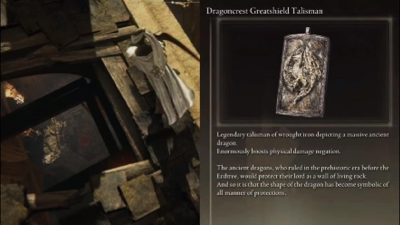 Elden Ring Dragoncrest Greatshield Talisman Builds