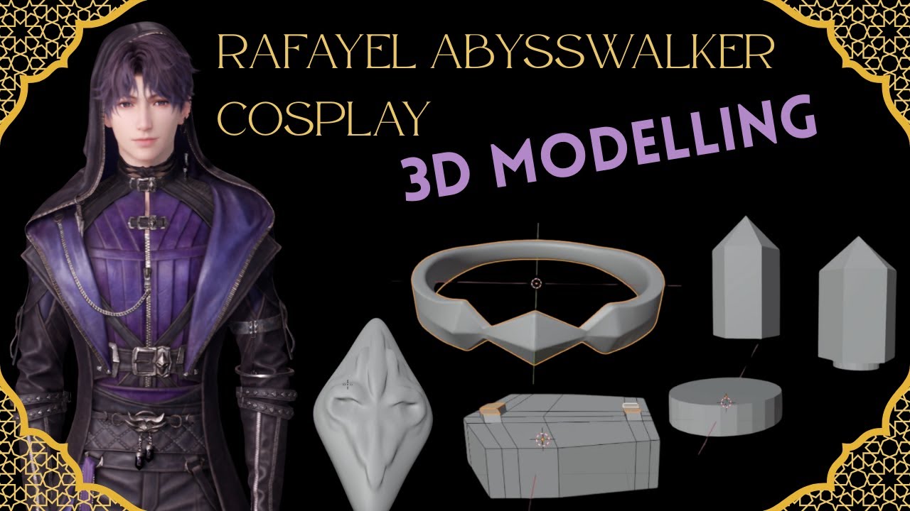 Abysswalker Rafayel Cosplay Build Progress -  3D modelling