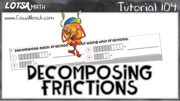 Math Lesson 104 - Decomposing Fractions - LOTSA MATH