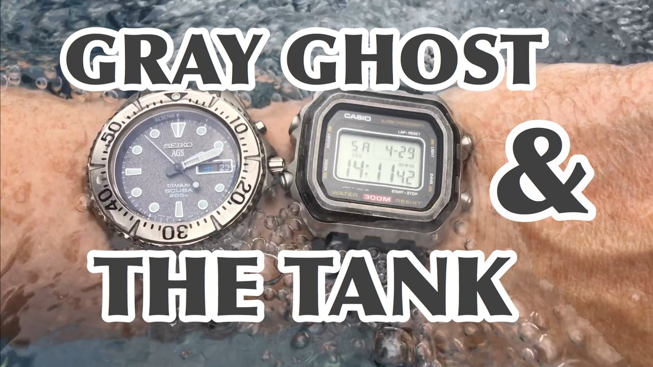 SEIKO Gray Ghost SBCZ005 and CASIO DW-3000 Tank - YouTube