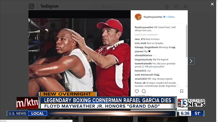 Corner man Rafael Garcia has died