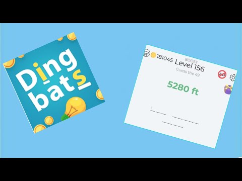 Dingbats 5280 Ft Level 156 Answers Shorts Youtube