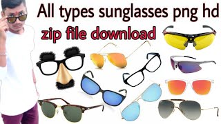 All types sunglasses hd png zip file || technical boy vikas screenshot 5