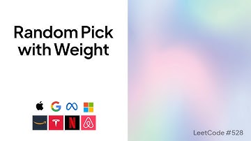 Random Pick with Weight | Top Google Coding Interview Question