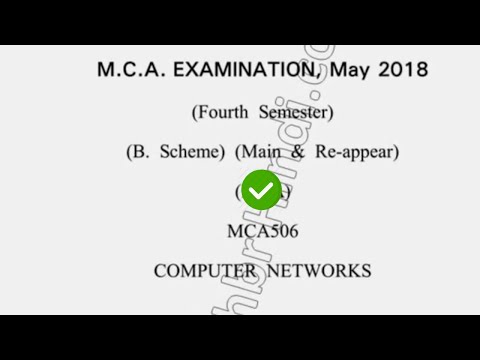 2018 Dcrust MCA 4th Se Computer Networks Question Paper