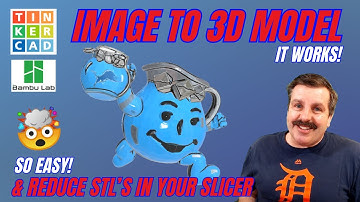 Maker World Image to 3D Model & Reduce STL Slicer Tinkercad Mind Blowing! 💯🤯