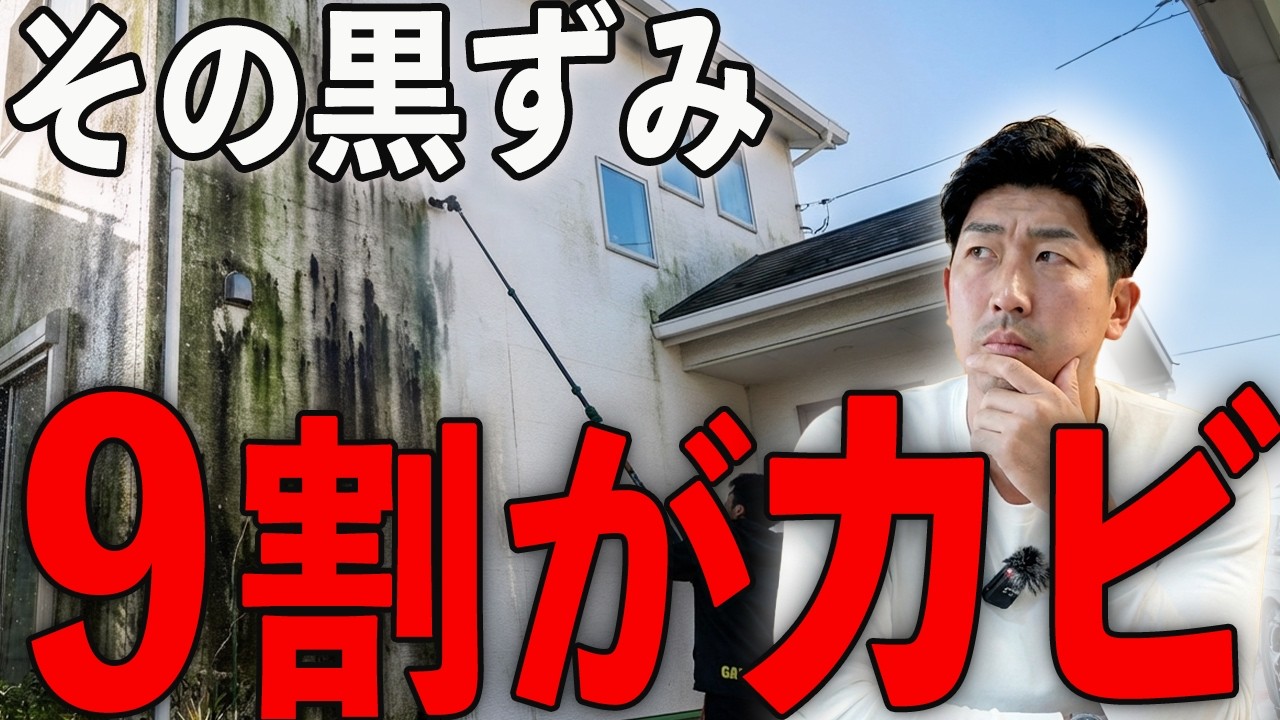 外壁の黒ずみの原因はカビ？正しい落とし方と高圧洗浄の注意点