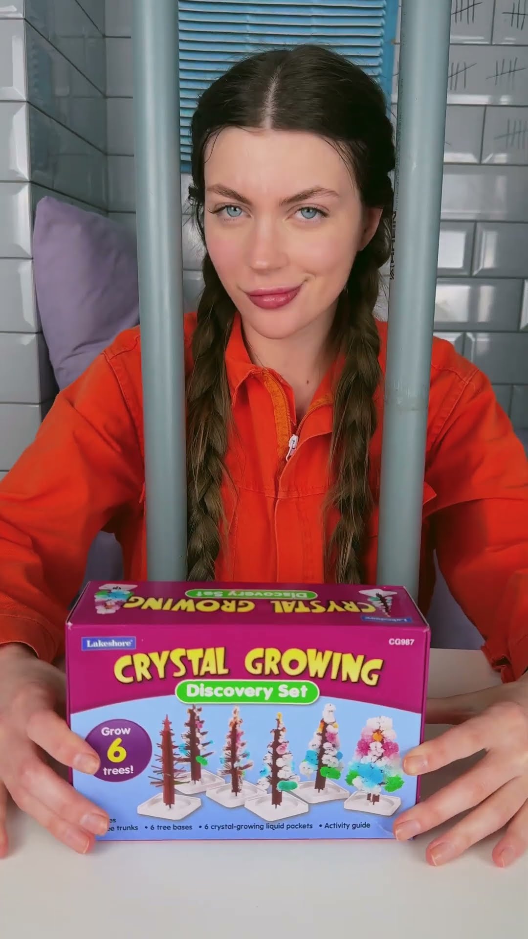 Growing crystal trees #shorts