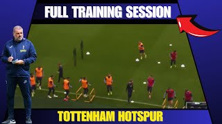 Full Training Session Tottenham Hotspur by Ange Postecoglou