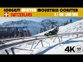 🇨🇭LONGEST Mountain Coaster, Switzerland | Winter RIDE++ 4K 60p video