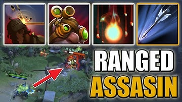 FULL Passive Phantom Assassin with 550 Attack Range [Marksmanship + Fervor] Dota 2 Ability Draft