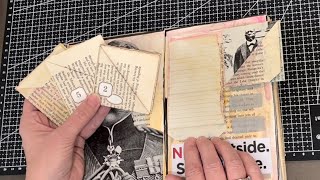 How to Fold 2 Pockets with 3 Journaling Flips From a Book Page