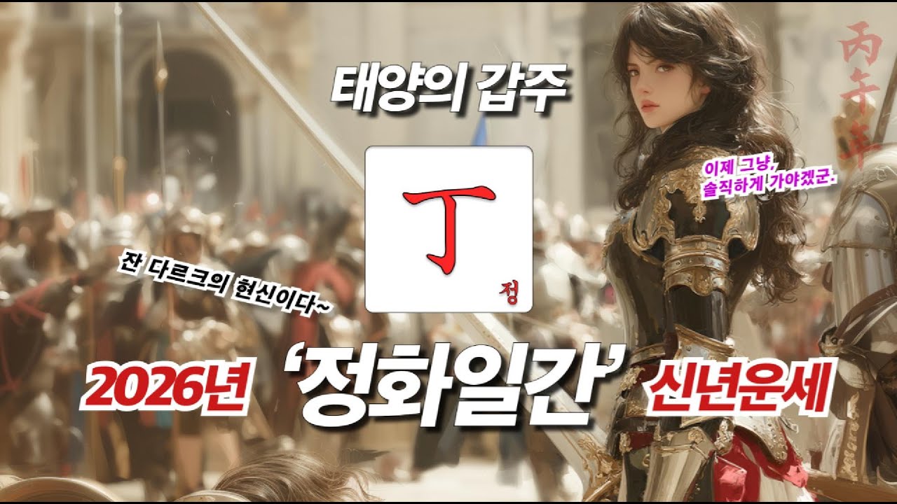 2026년 병오년 일주별-월별 신년운세 │ 정화일간 