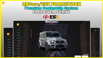 [QB/ESX] Advanced Premium Dealership System | Free Fivem Script | Installation & Showcase