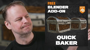 My Free Texture Baking Add-on for Blender & 10 Minute Modeling Challenge ep. 150 =)