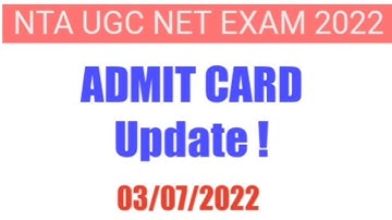 ADMIT CARD UPDATE || UGC NET EXAM 2022 || #NTAUGCNET #admitcard #educationalbyarun