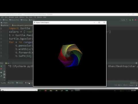 Python Art like a Spiral