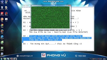 Hướng Dẫn Tạo Ma Trận Hacker Bằng Notepad Update: 1/20/2019