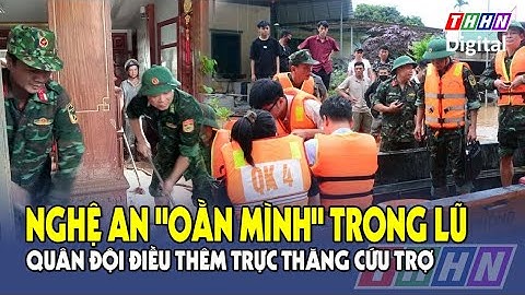 Tiếp tục điều trực thăng quân đội mang hàng cứu trợ vùng lũ Nghệ An | Hà Nam TV