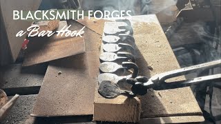 Off grid Blacksmith forges a Small batch of hooks