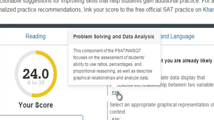 The PSAT - Understanding Your Online Score Report