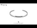 ライオンハート ラウンド バングル サージカルステンレス シルバー