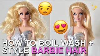 How do you wash afro barbie hair? I've recently bought this doll