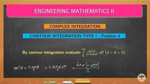 Contour Integration Type I Problem 4 / Complex Integration / Complex Variables / GATE / TANCET