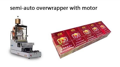 Semi Automatic Over wrapping machine for Cigarette Combined Package with Automatic Pushing