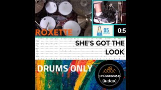 Roxette She's Got the Look (Drums Only) Play Along by Praha Drums Official (36.c)