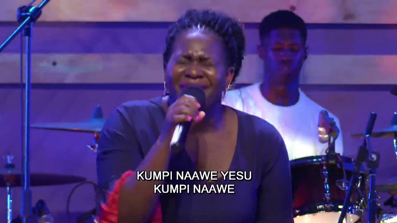 Justine Nabbosa leading worship at Full Gospel Church Makerere - 31st Service