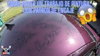 Cómo hacer un trabajo de pintura con patrón de encaje