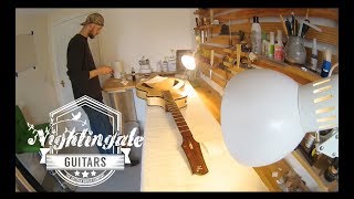 An hour in the life of a luthier: French Polishing