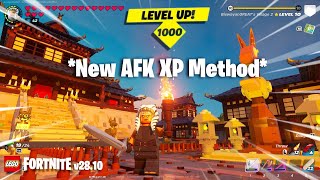 *NEW* LEGO FORTNITE AFK XP GLITCH (Best Updated AFK XP Method v28.10)