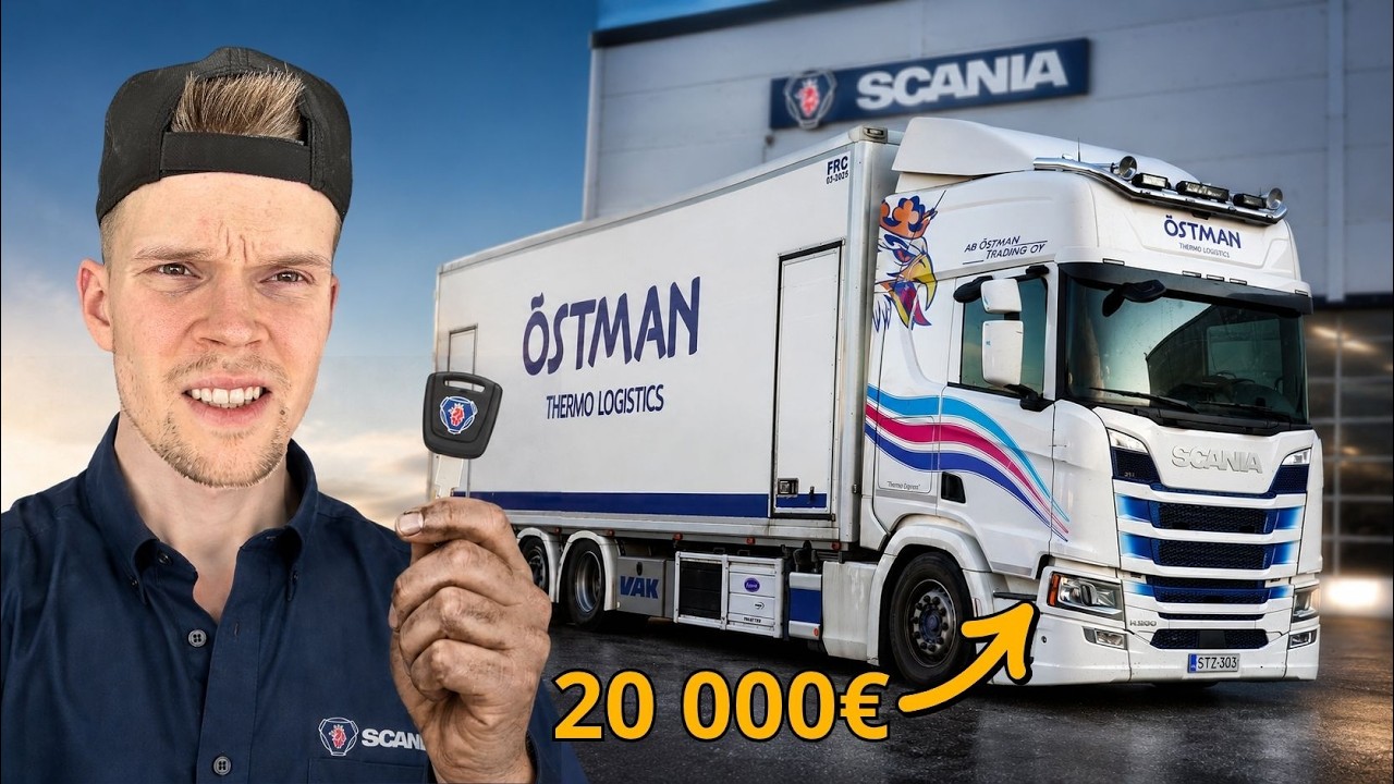 Yritetään käynnistää Scania moottoririkon jälkeen