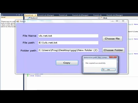 Visual Basic.Net: How to Copy Selected File to selected Folder - YouTube Visual Basic.Net: How To Copy Selected File To Selected Folder - Youtube