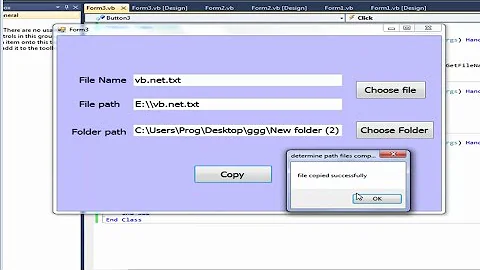 Visual Basic.Net: How to Copy Selected File to selected Folder