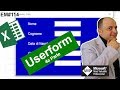 EM114 Userform Excel VBA per popolare il database (Parte 4/4) creare un automatizzare con un codice