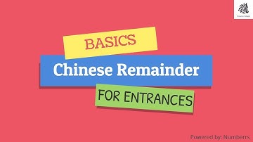 Chinese Remainder Theorem